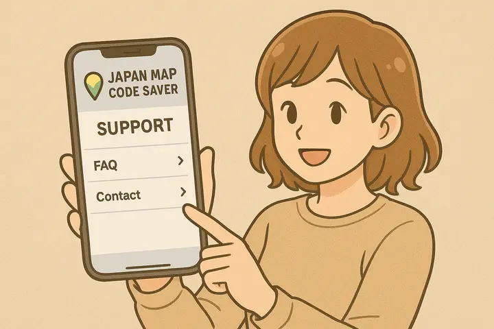🌍 Japan Map Code Saver – Support